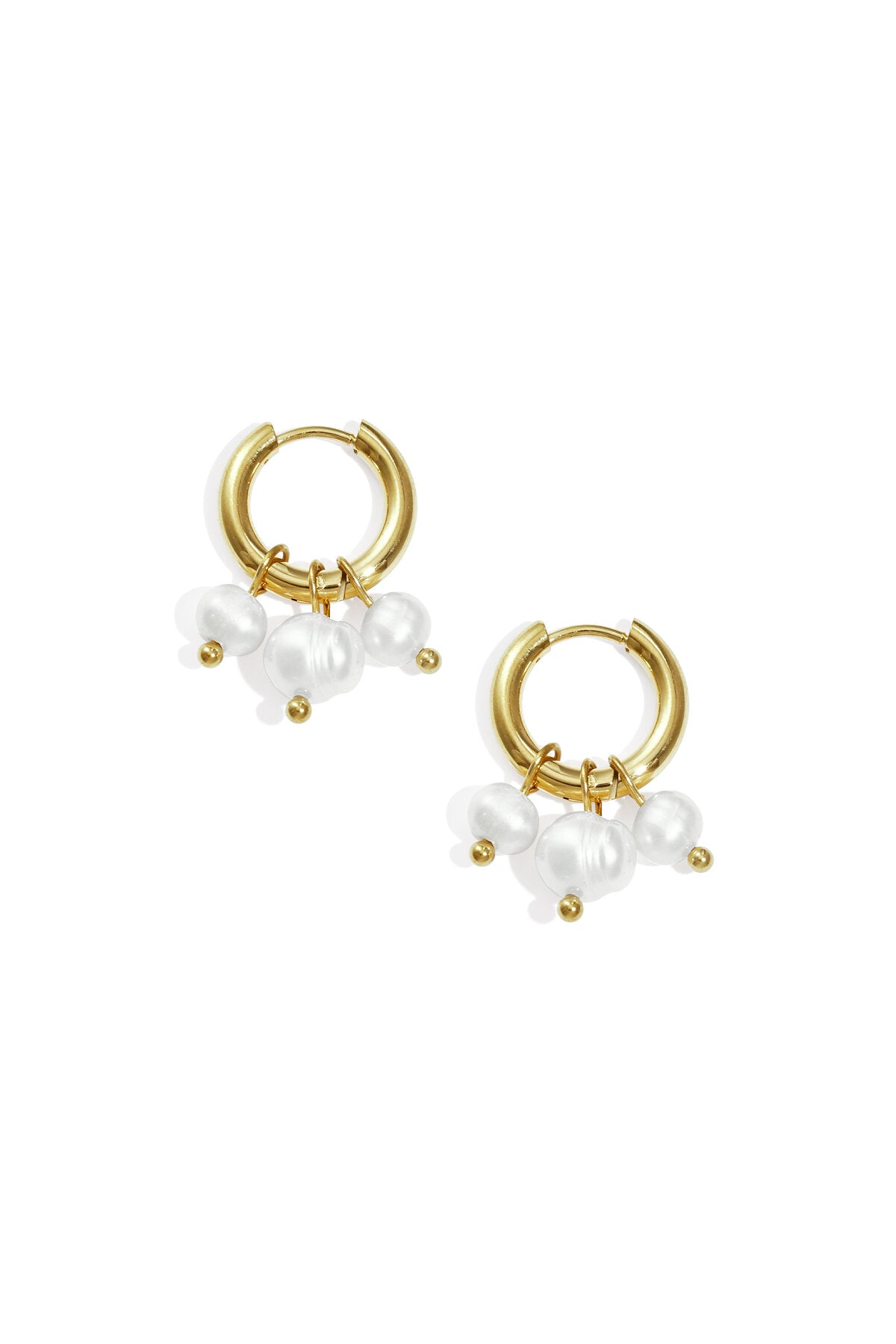 Stylish Silver & Gold Beads Earrings for Everyday Wear