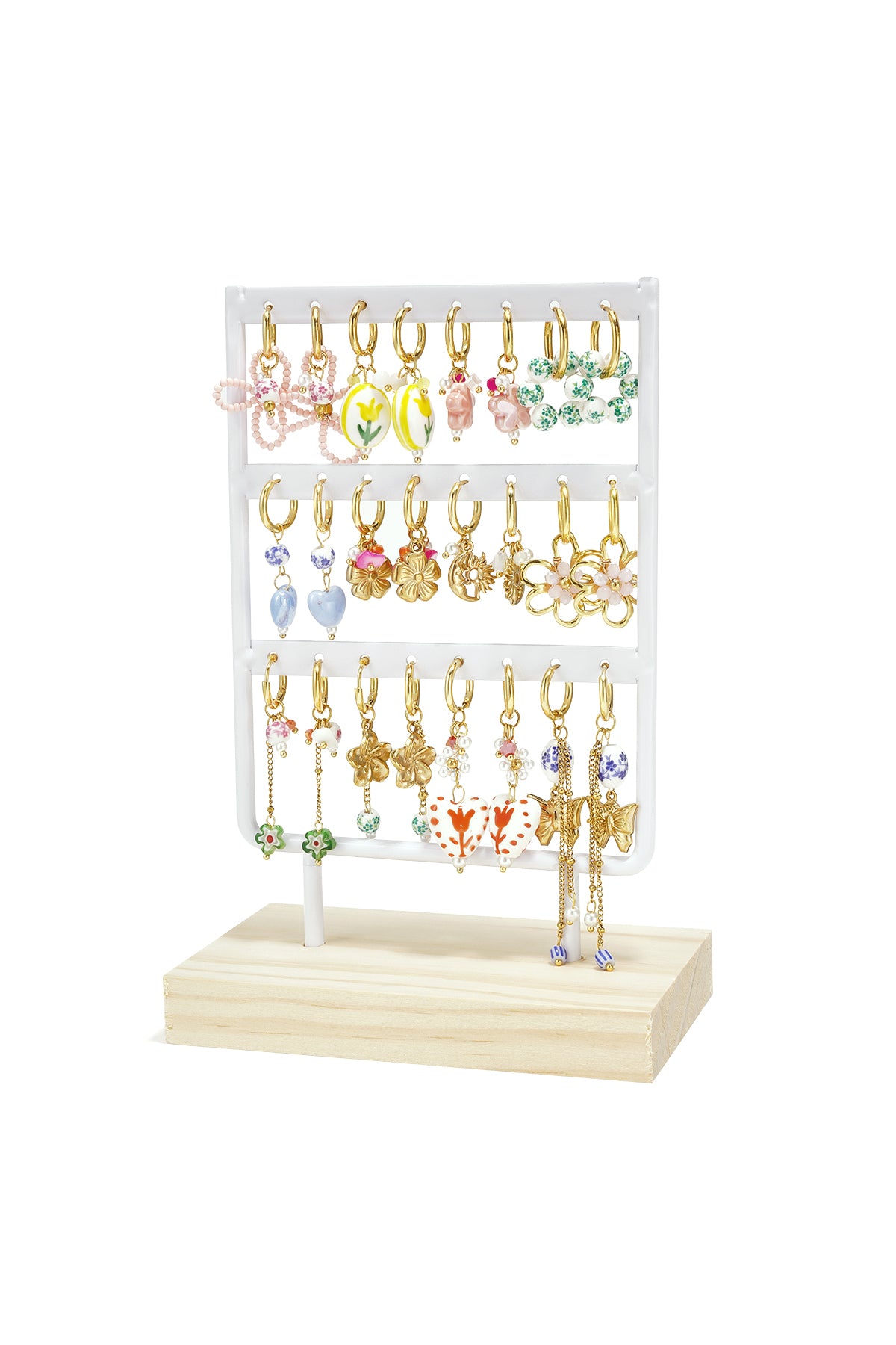 Keramische oorbellen display set hart vakantie/strand romantische serie dames sieraden