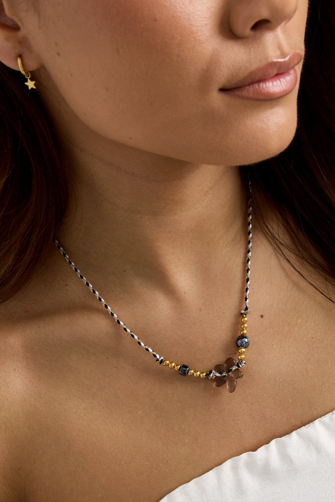 Elegant Beaded Short Necklace for Women, Perfect Fall/Winter Accessory