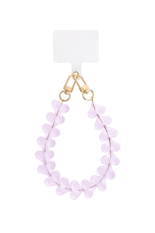 Chic Acrylic Phone Chains in Pastel Shades