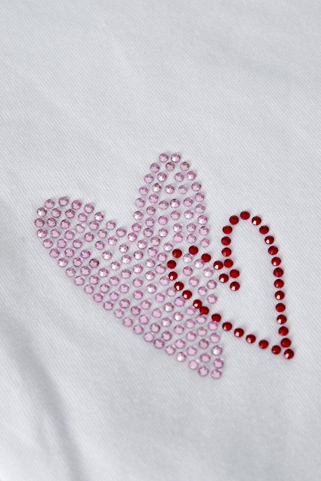 Cotton Children's T-Shirt Casual Embroidered Heart Design