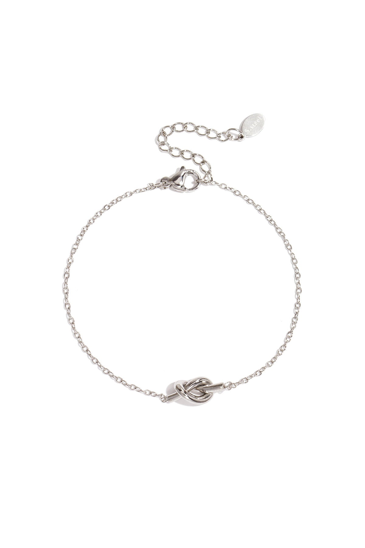 Elegant Stainless Steel Charm Bracelet - All Fit, Simple Style