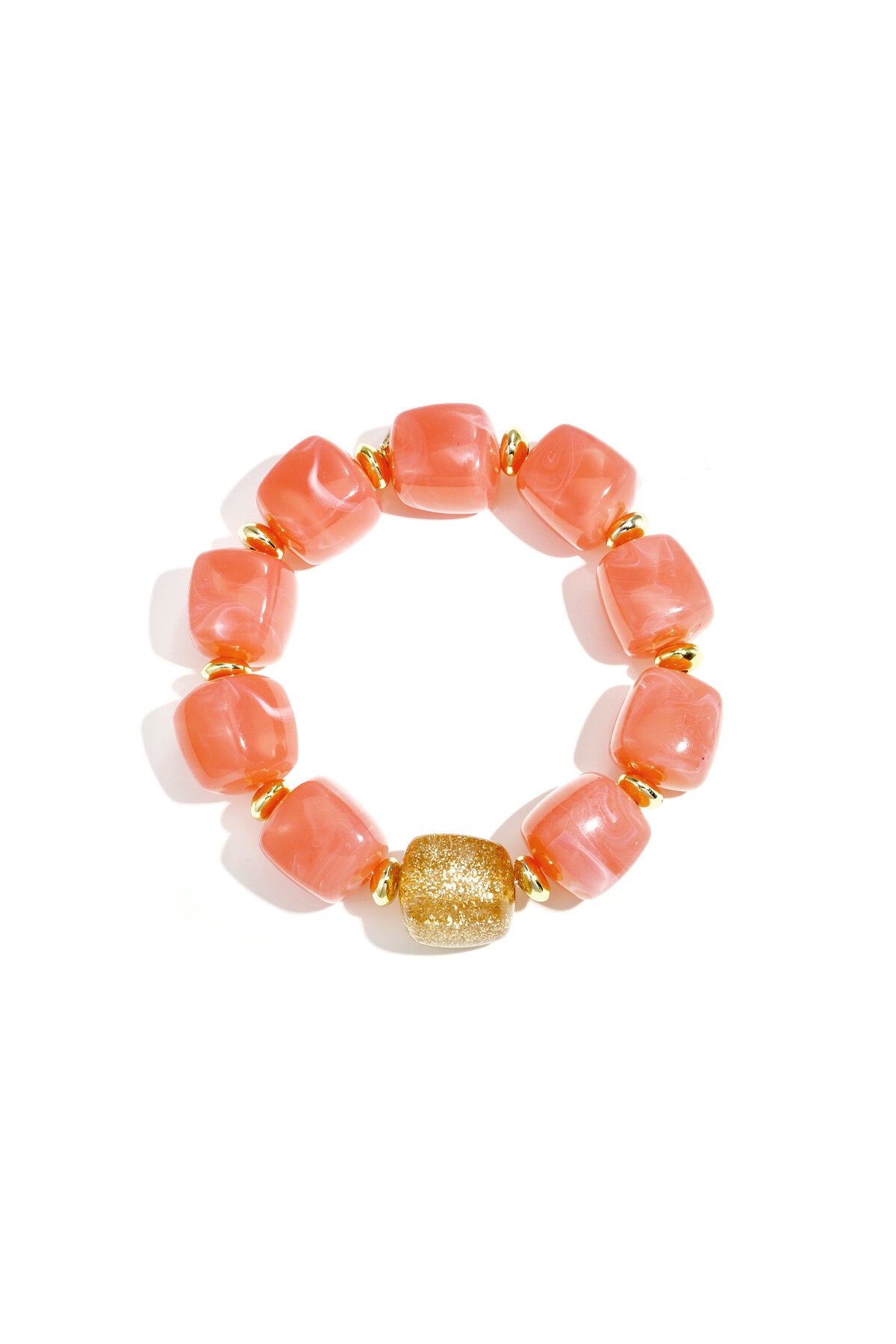 Charming Acrylic Beaded Bracelet for Spring/Summer