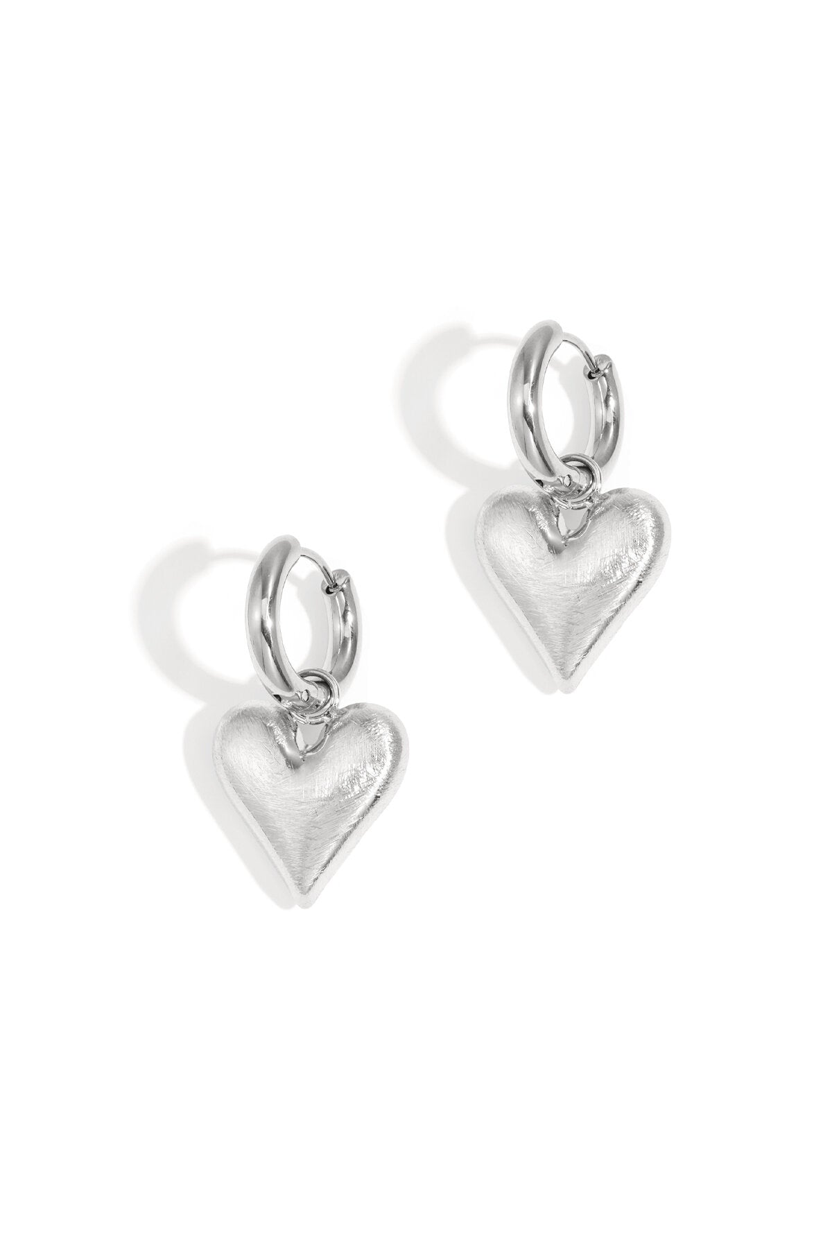 Elegant Heart-Shaped Drop Earrings for Everyday Wear