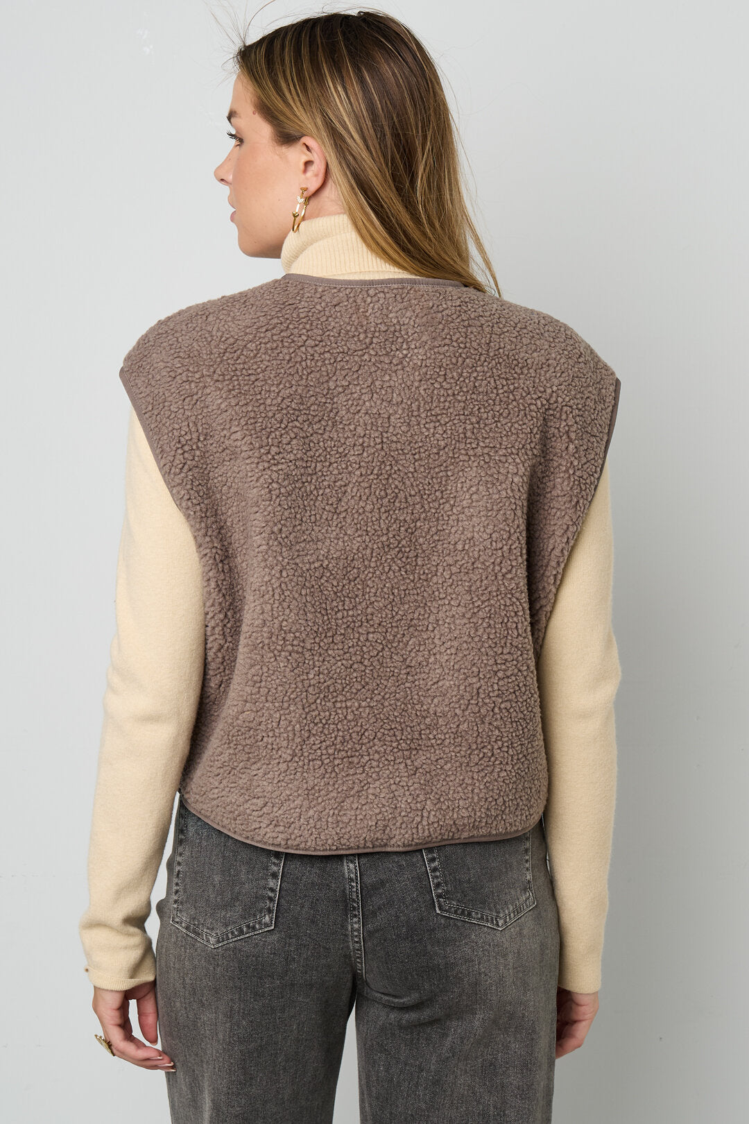 Gimme Women's Woven Casual Vest for Fall/Winter