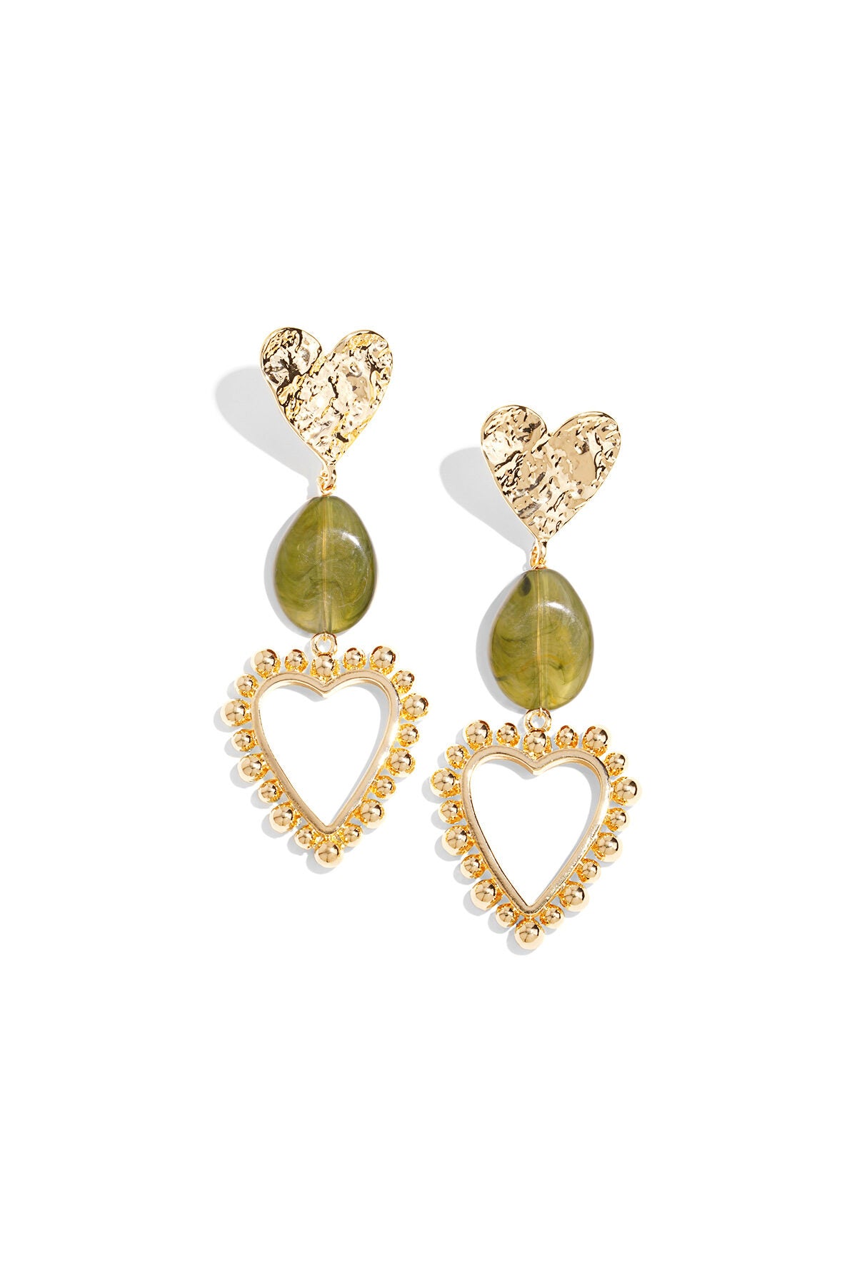 Chic Heart Dangle Earrings for Fall