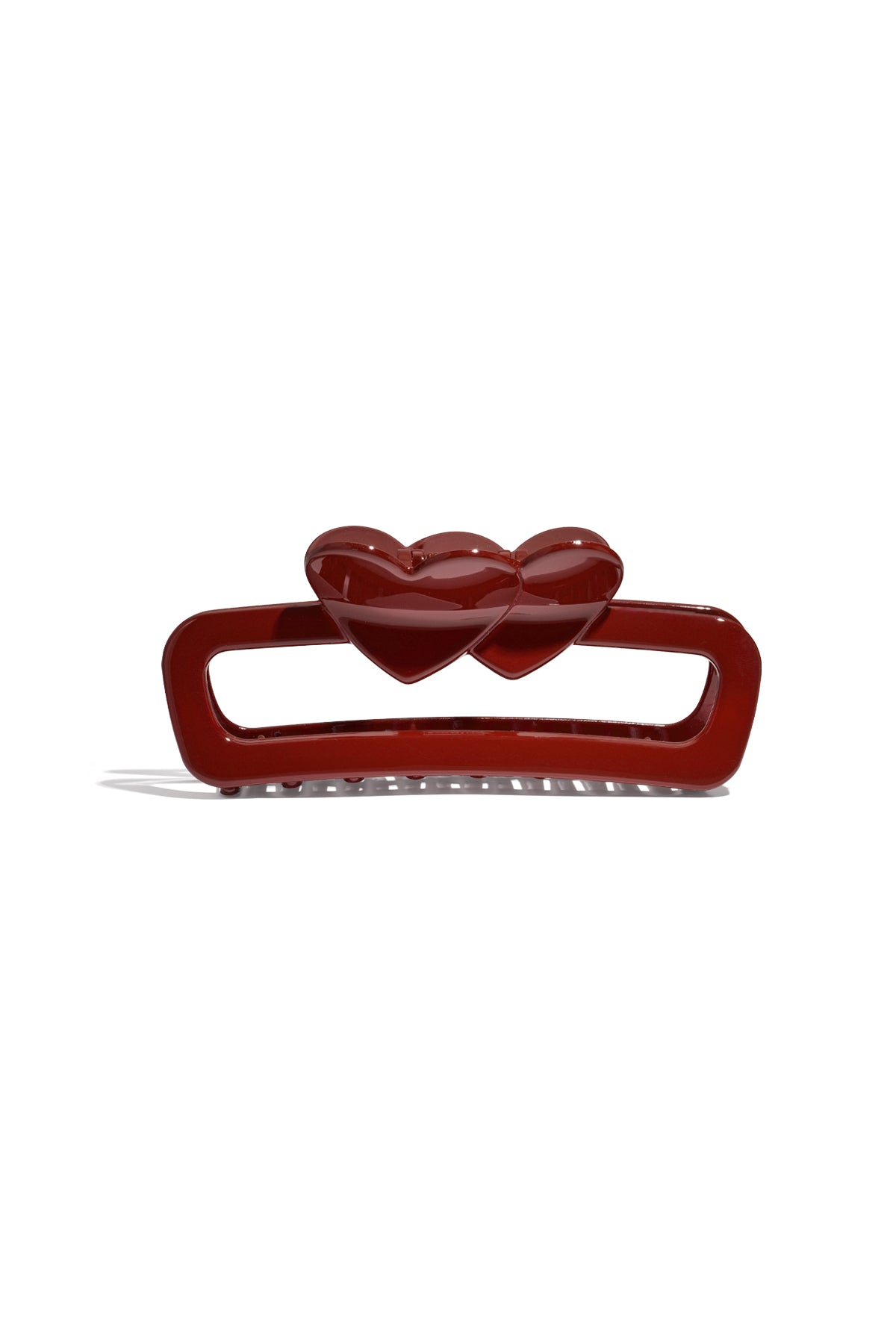 Elegant Crimson & Dark Brown Hair Clips for Winter