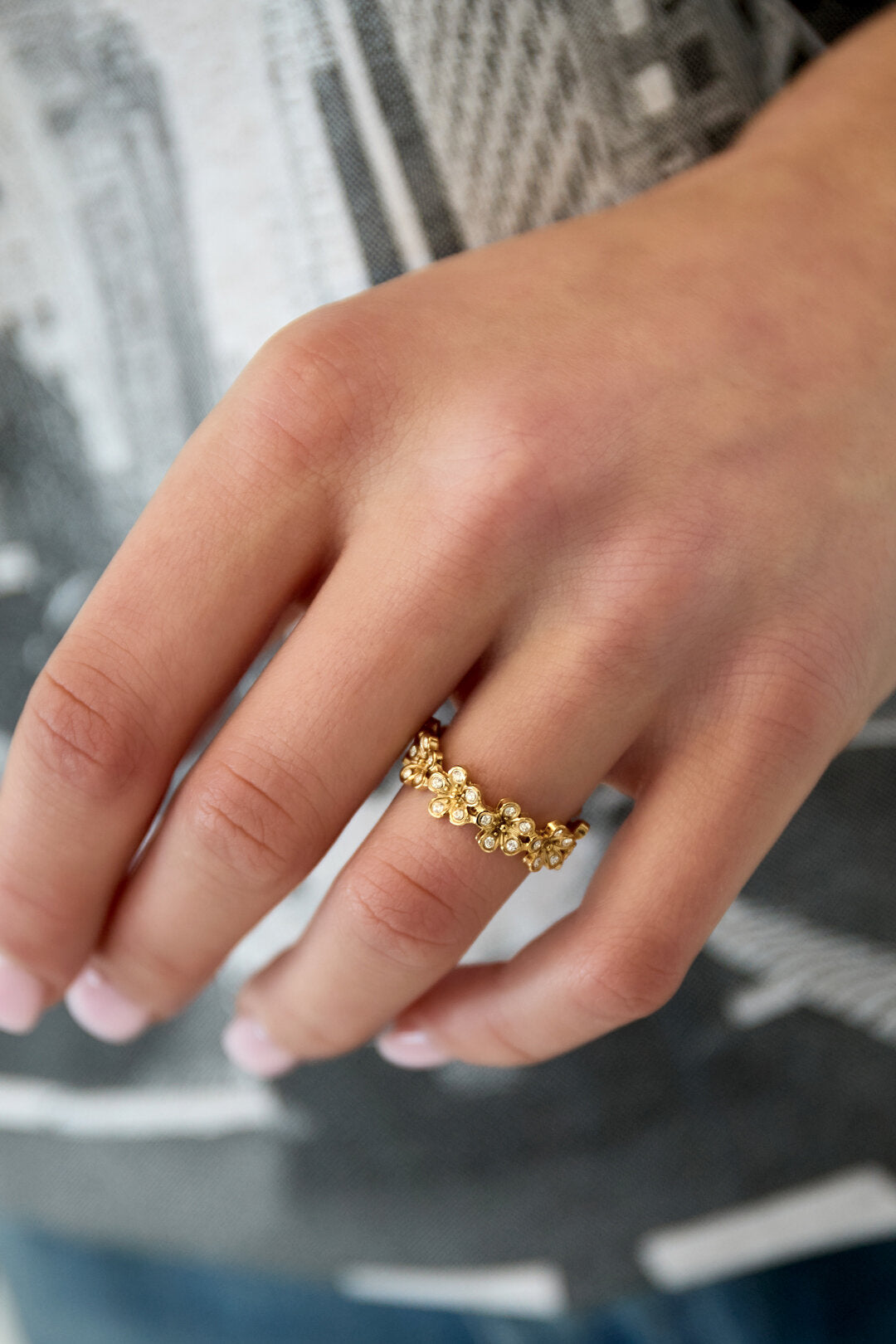 Elegant Adjustable Rhinestone Ring - All Sizes, Silver & Gold
