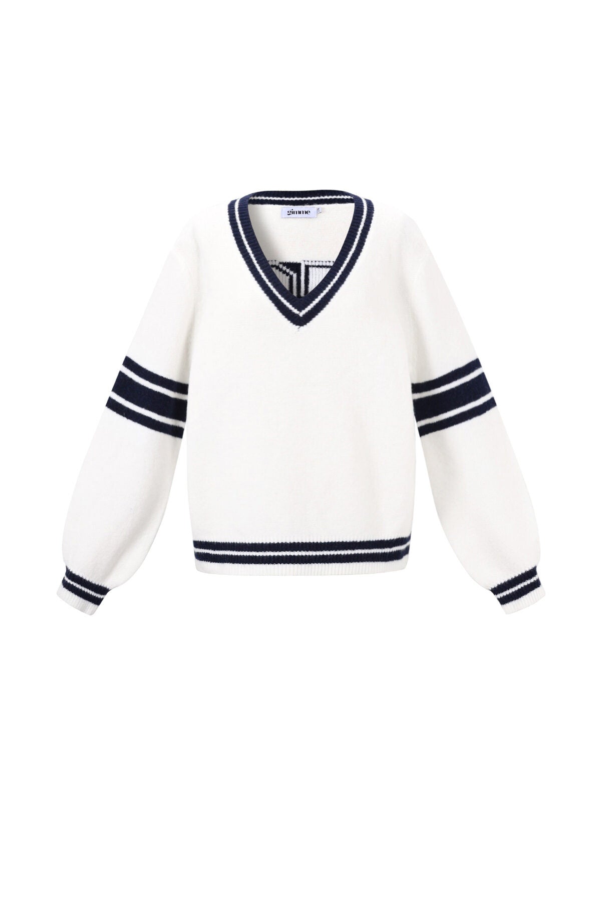 Soft Knitted Sweater for Fall/Winter, Color Clash Design