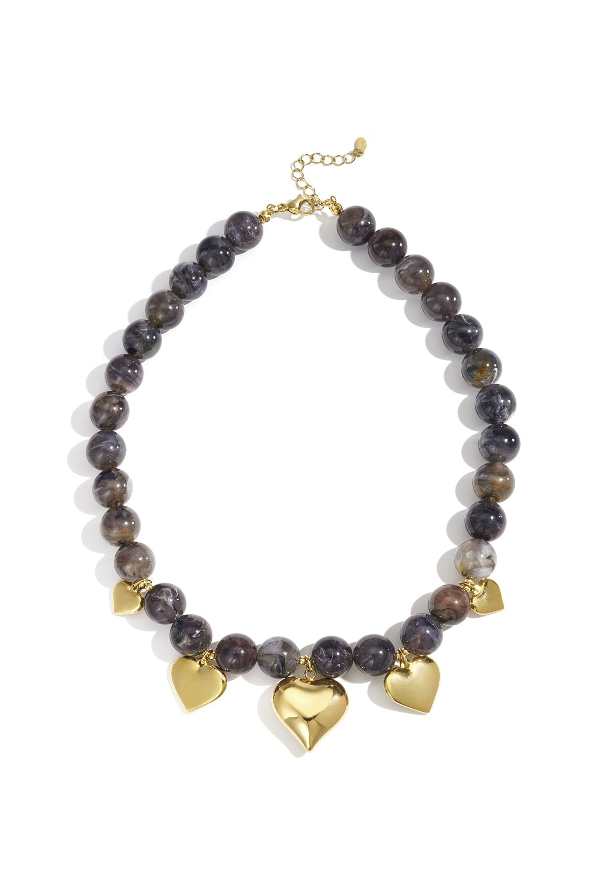 Chic Acrylic Beaded Necklace for Winter Elegance