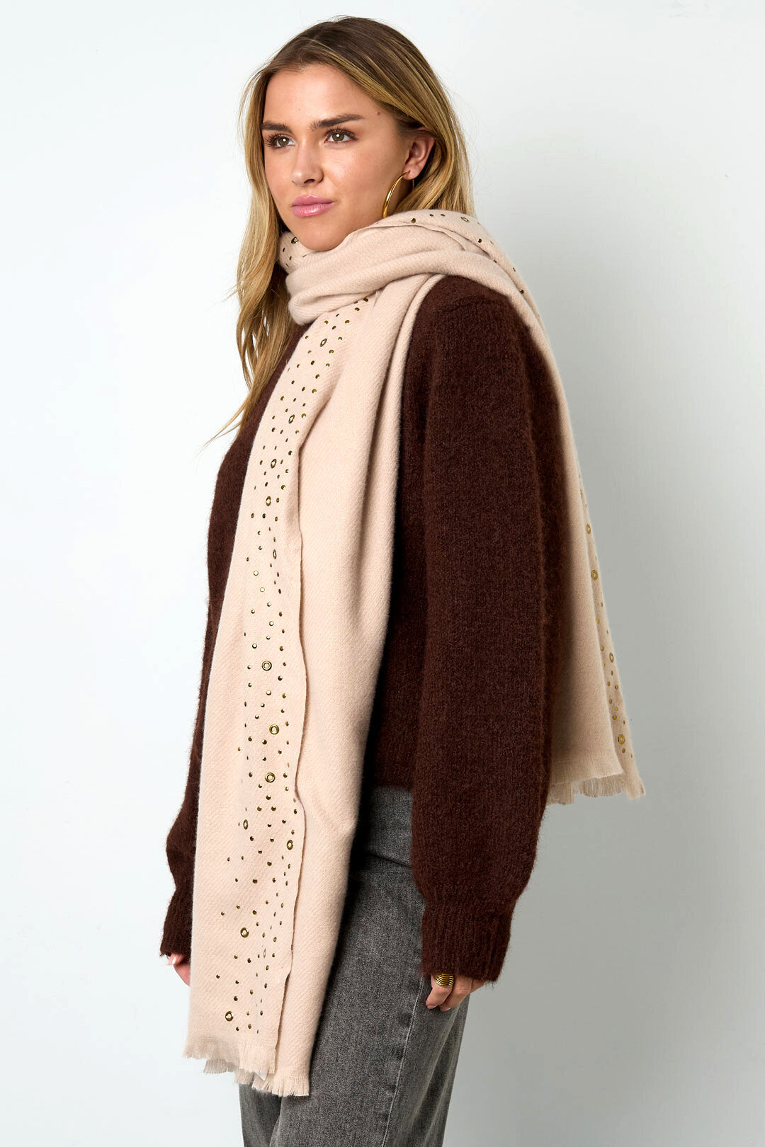 Soft & Stylish Winter Scarf for Women in Khaki, Apricot, Army Green, Black