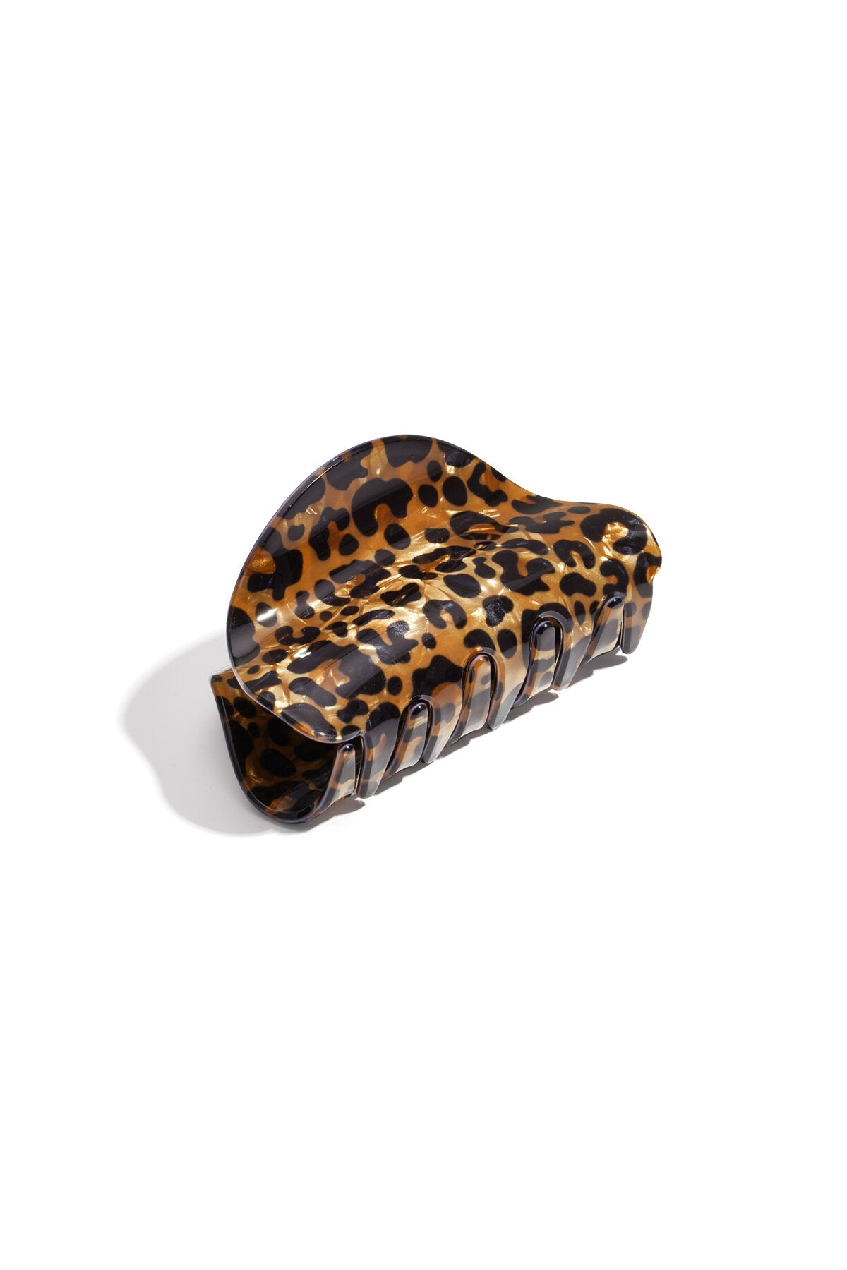 Stylish Leopard Print Acrylic Hair Clips for Women