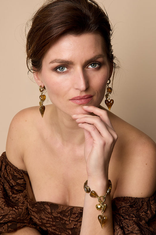 Charming Heart Dangle Earrings for Spring/Summer