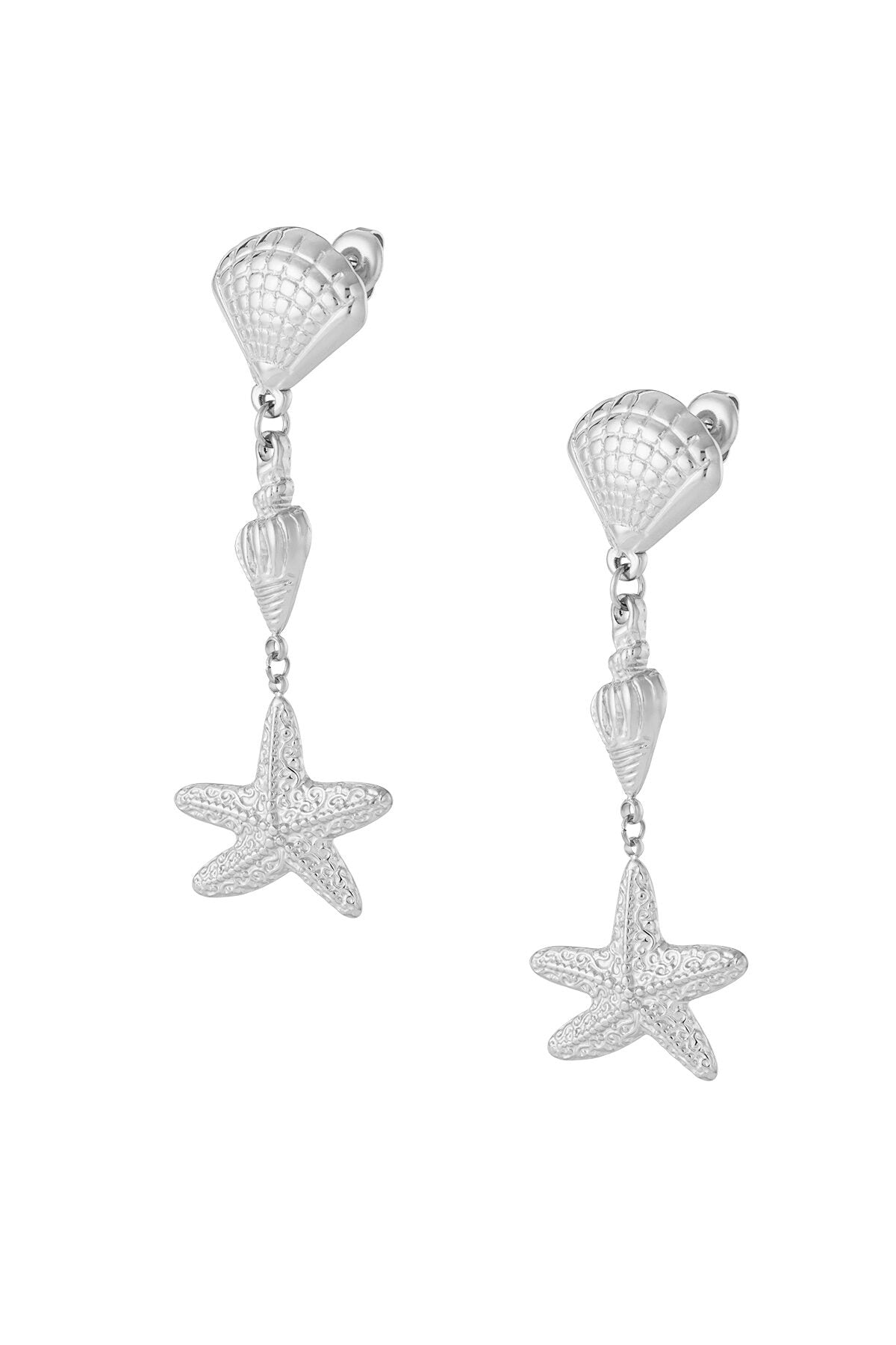 Elegant Oceanic Style 14K Gold Plated Drop Earrings