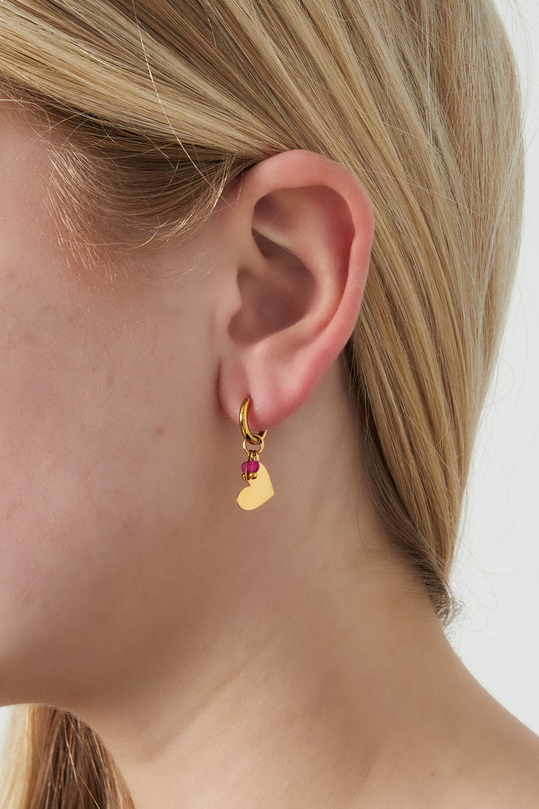 Elegant Heart-Shaped Drop Earrings for Daily Wear