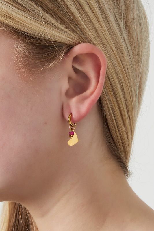 Elegant Heart-Shaped Drop Earrings for Daily Wear