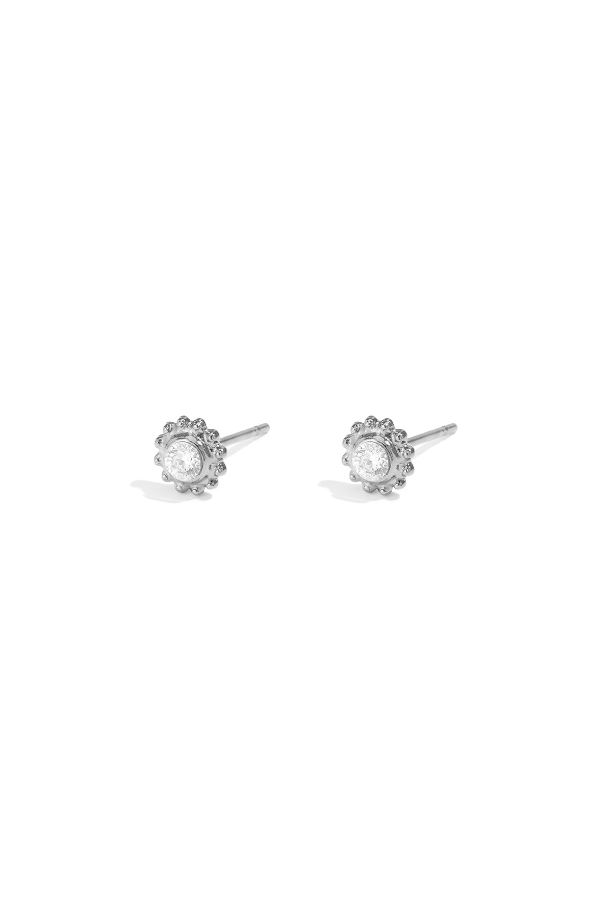Stylish Mini Flower Rhinestone Stud Earrings