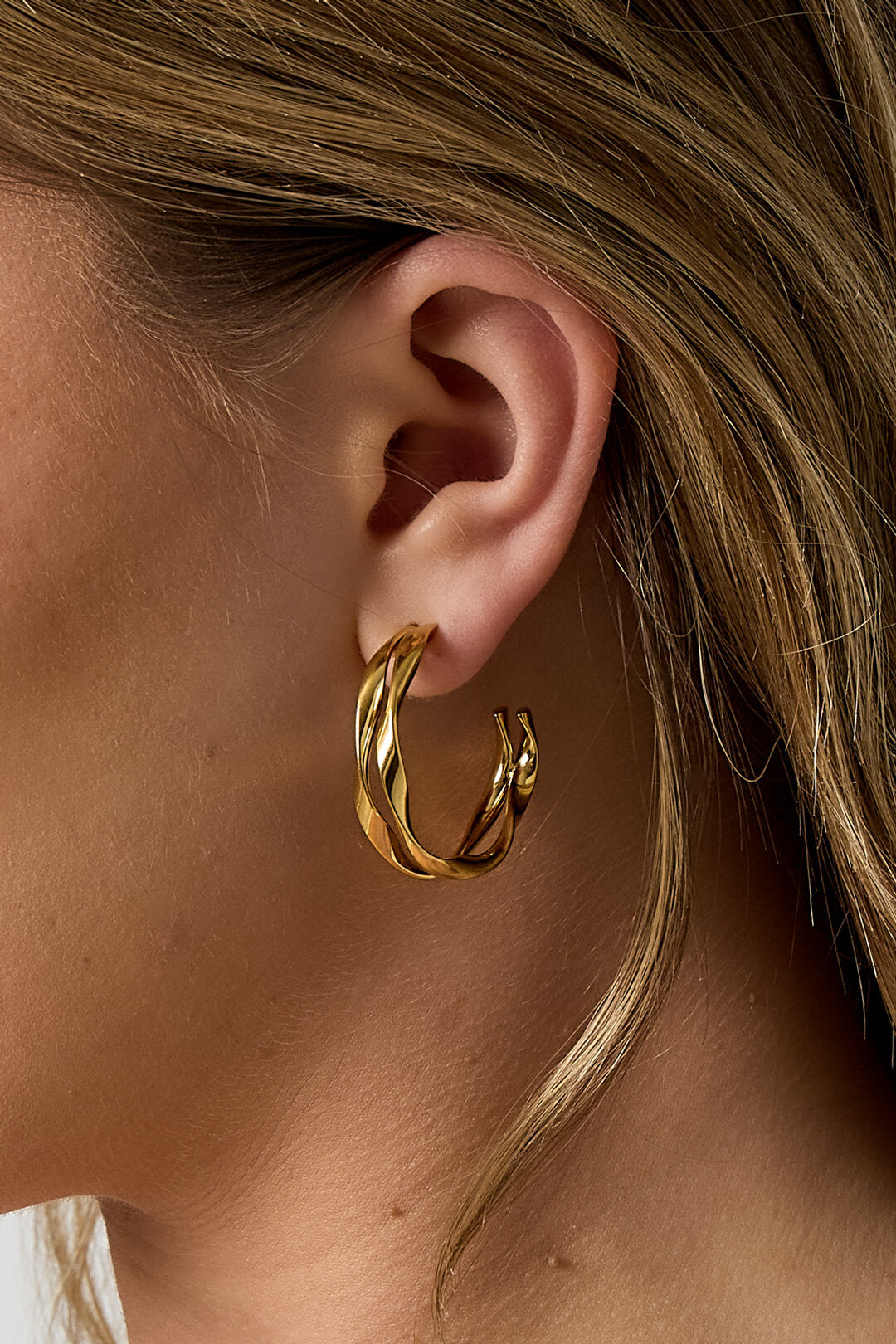 Stylish Stainless Steel Hoop Earrings for Women