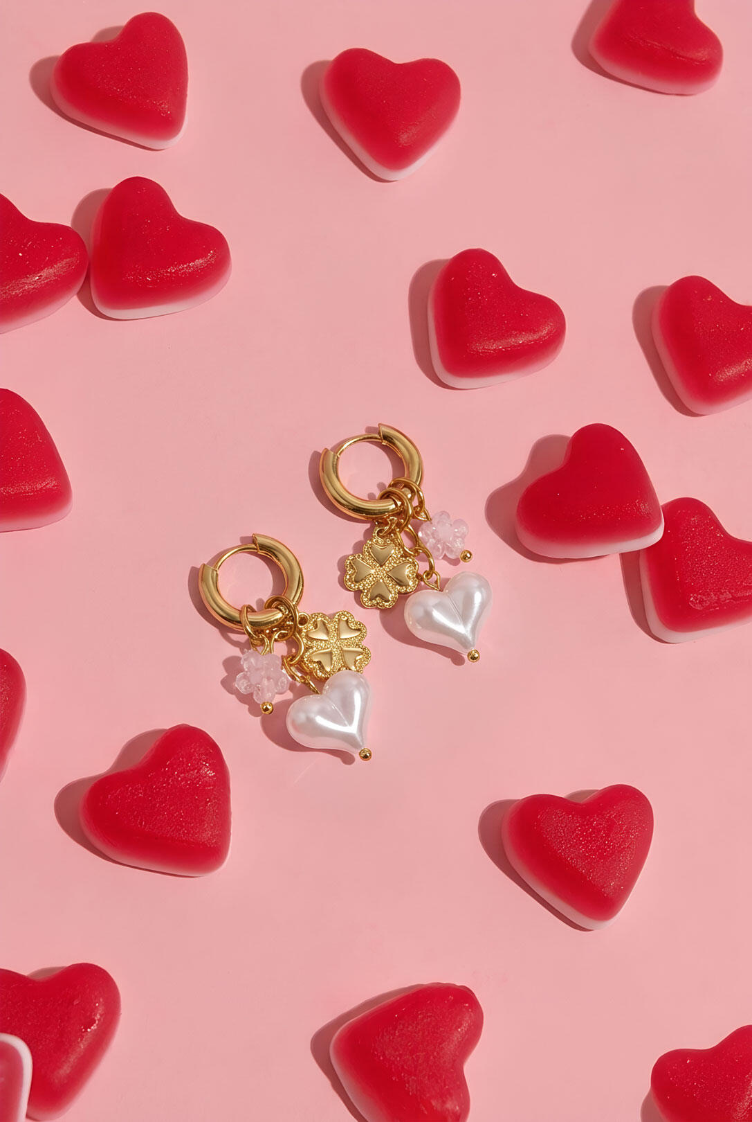 Elegant Gold Drop Earrings for Spring Romance