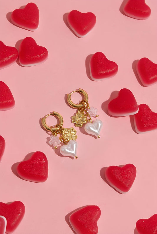Elegant Gold Drop Earrings for Spring Romance