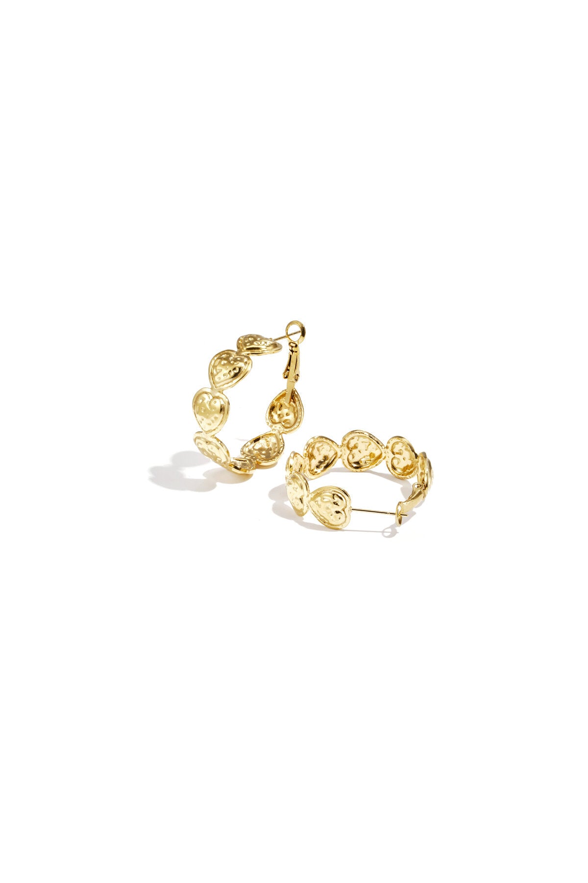 Stylish Heart & Circle Hoop Earrings for Women
