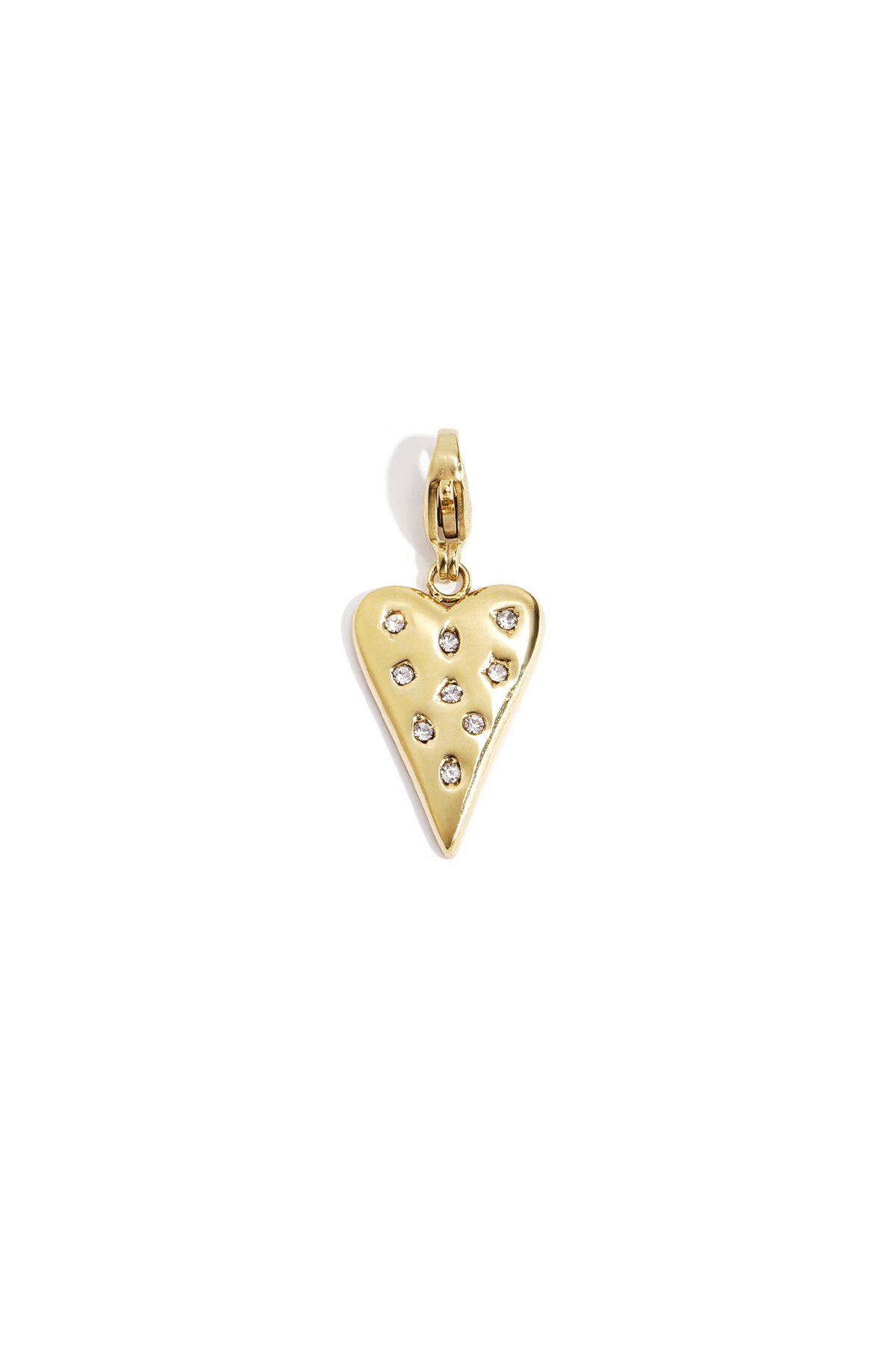 Chic Gold Heart Charm, Perfect for Daily Wear