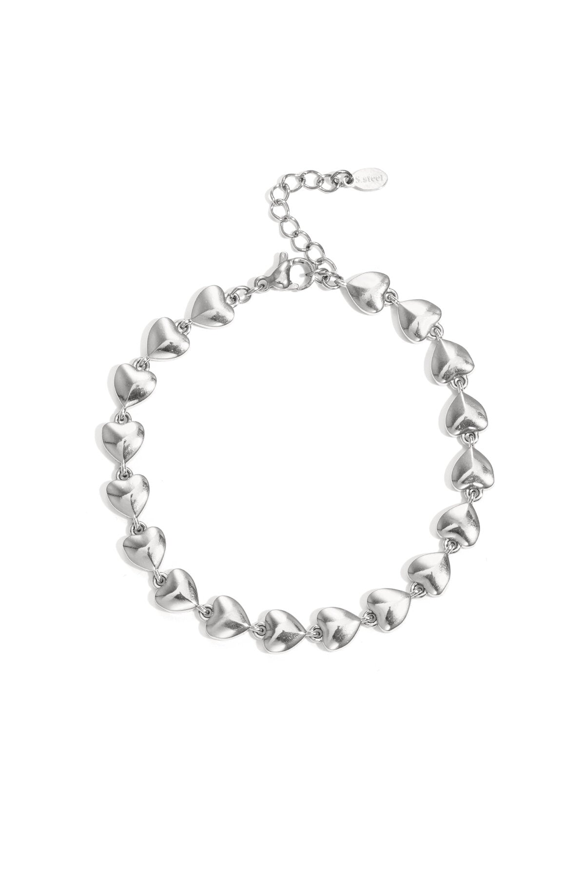 Elegant Heart Chain Bracelet for Everyday Wear