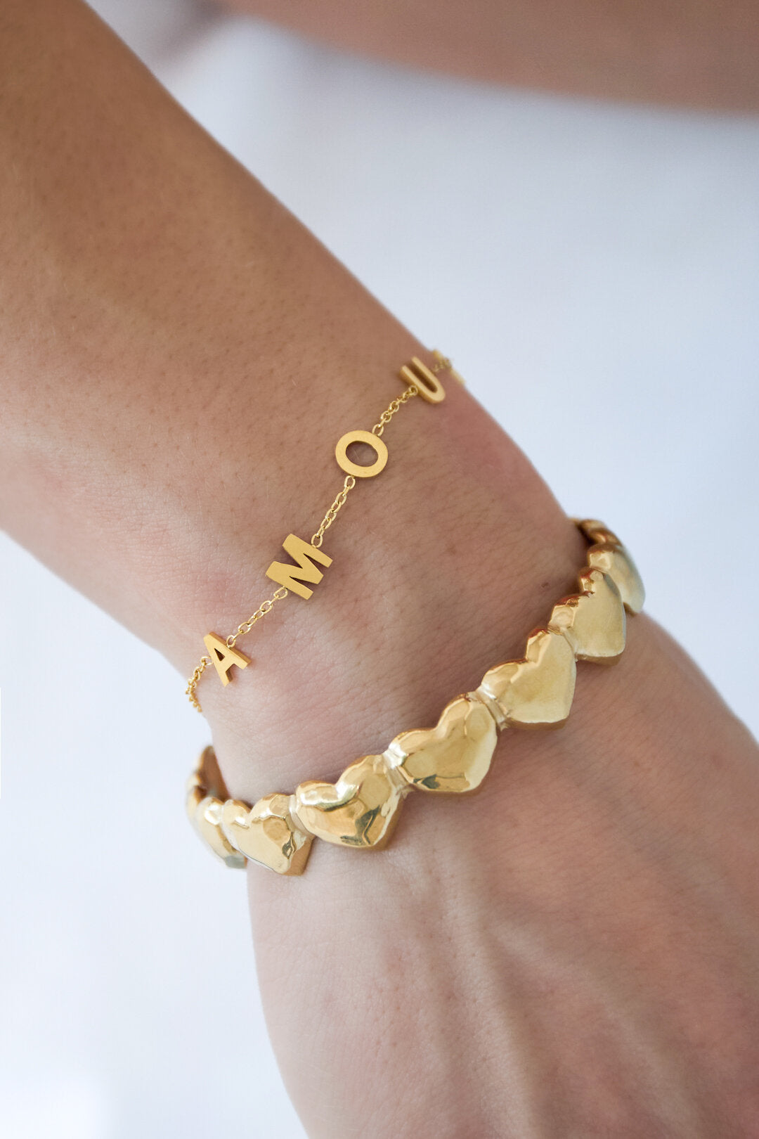Elegant Simple Letter Chain Bracelets for Women