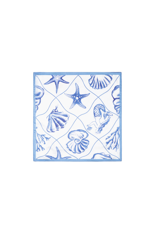 Elegant Blue Summer Scarf for Stylish Beach Getaways