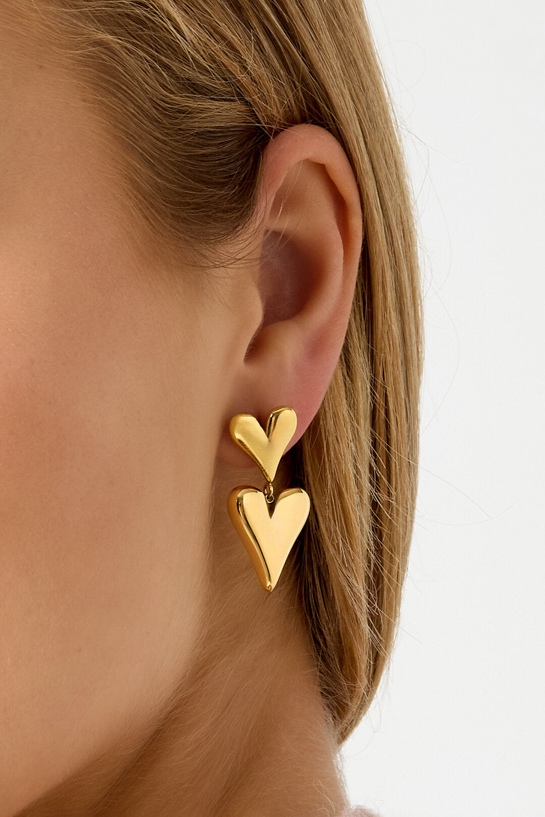 Stylish Heart Drop Earrings for Everyday Glam