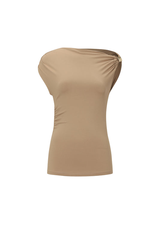 Elegant Knitted Sleeveless Top for Spring/Summer