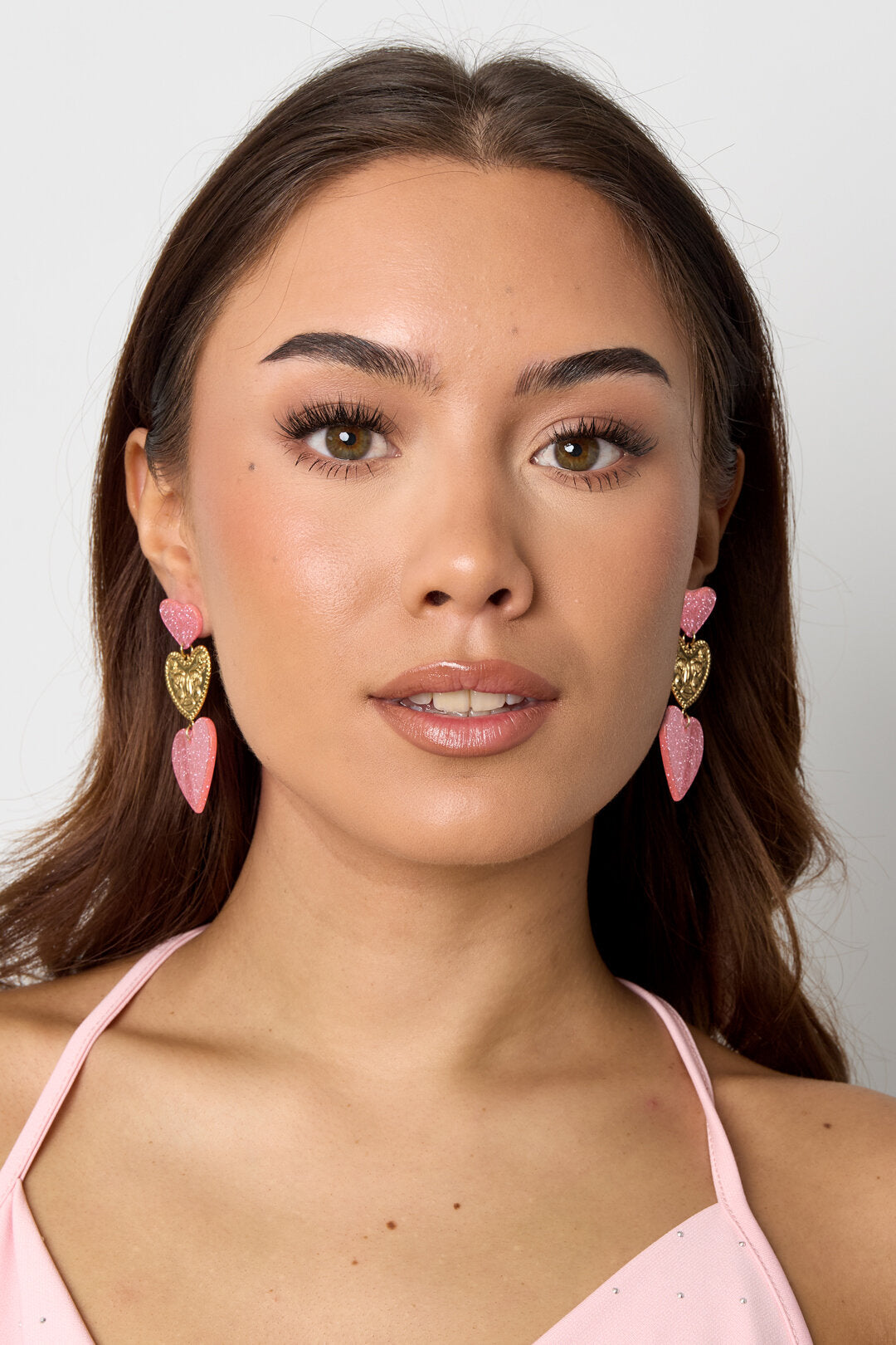 Romantic Heart Dangle Earrings for Spring/Summer