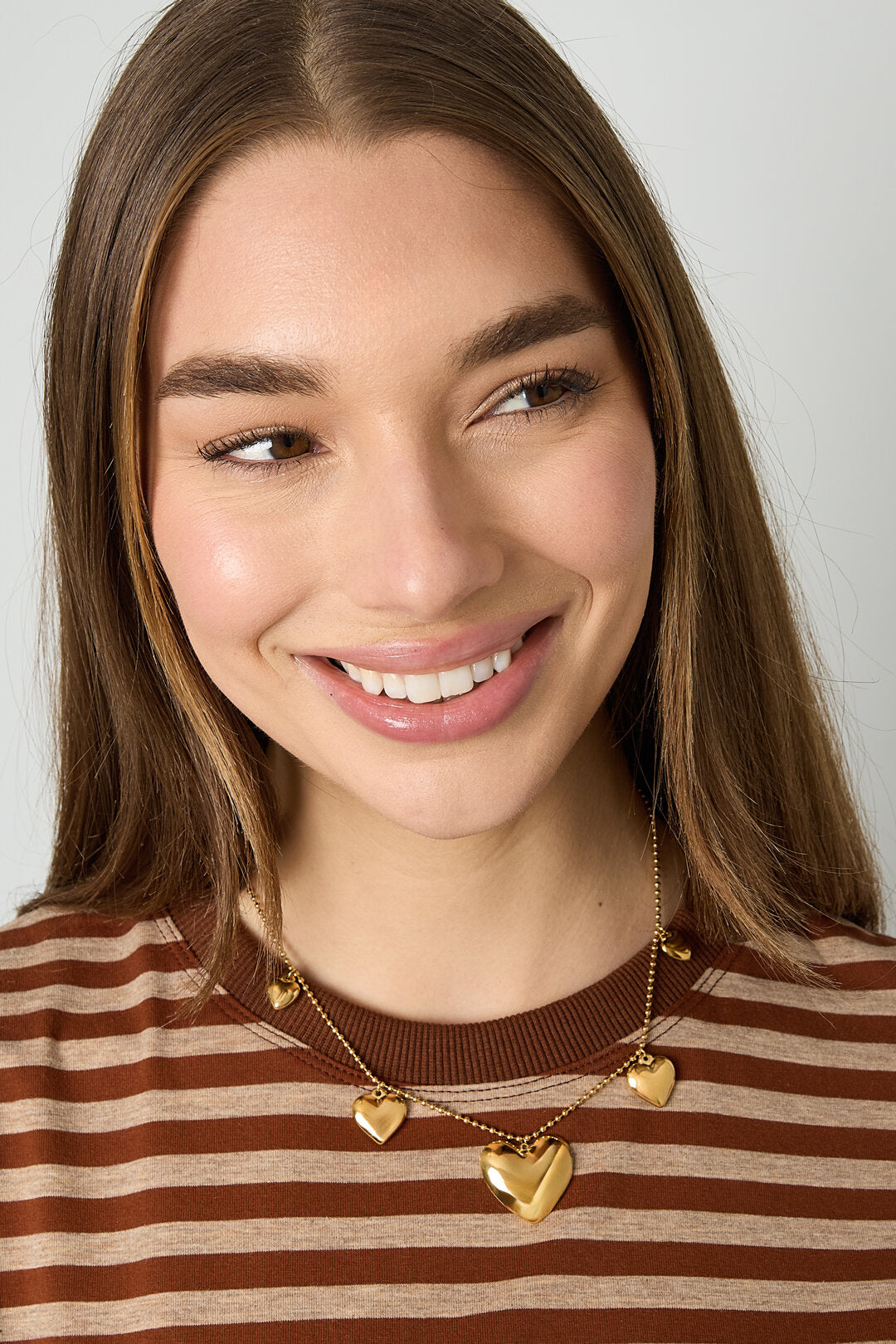 Elegant Gold Heart Pendant Necklace for Everyday Wear