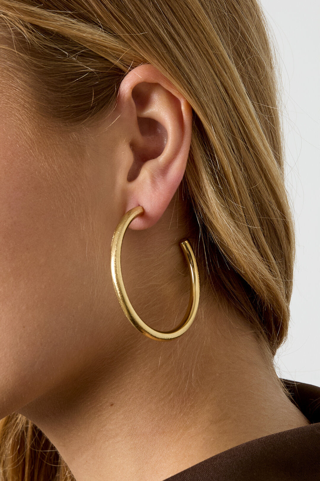 Elegant Circle Hoop Earrings for Women, Silver & Gold