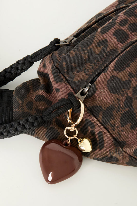 Charming Heart-Shaped Bag Charms for Women