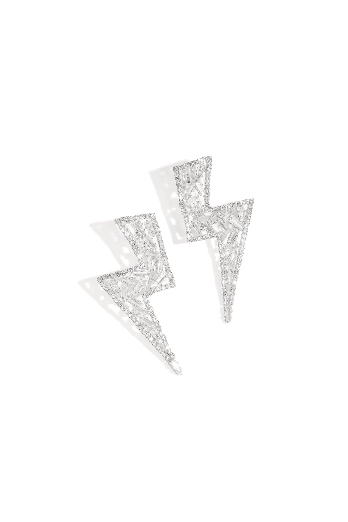 Elegant Irregular Shaped Party Earrings - Silver & Gold