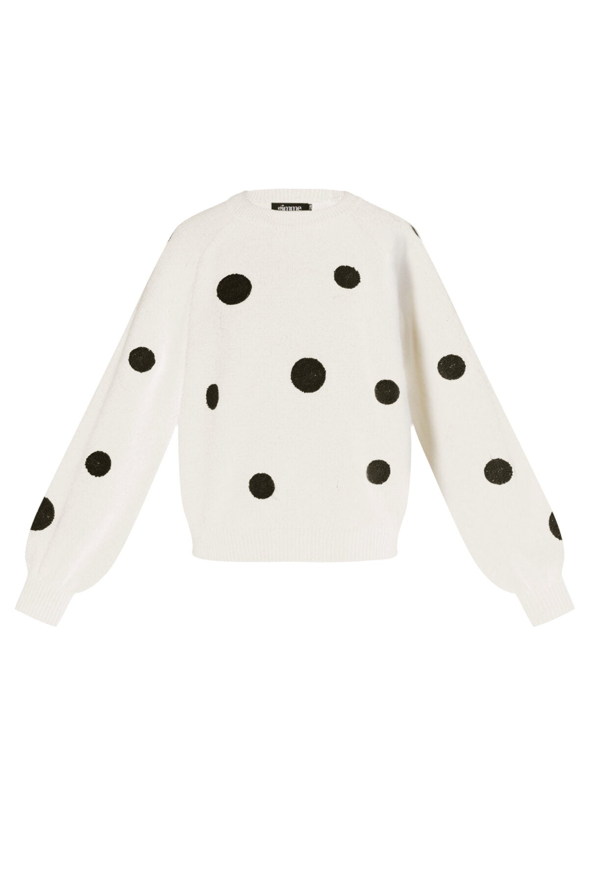 Cozy Knitted Sweater for Fall/Winter - Polka Dots