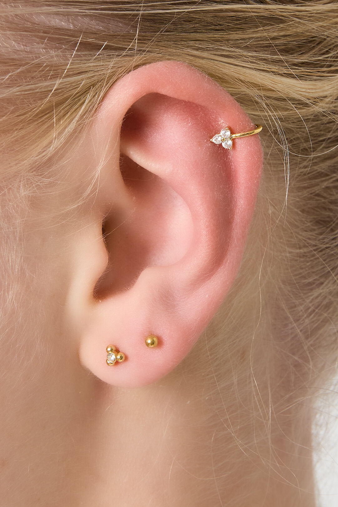 Stylish All-Fit Ear Cuffs in Silver & Gold