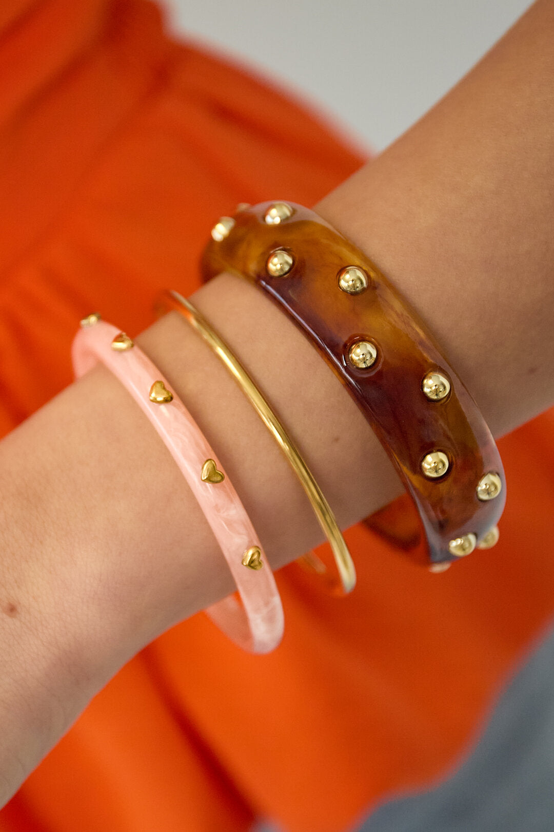 Stylish Acrylic Bangle Set for Spring/Summer