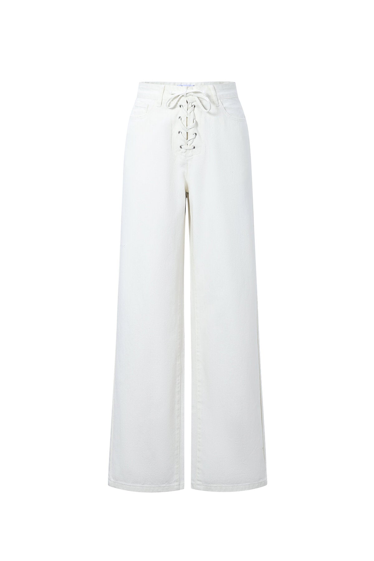 Gimme Off-White Straight Denim Pants - All Fit Comfort