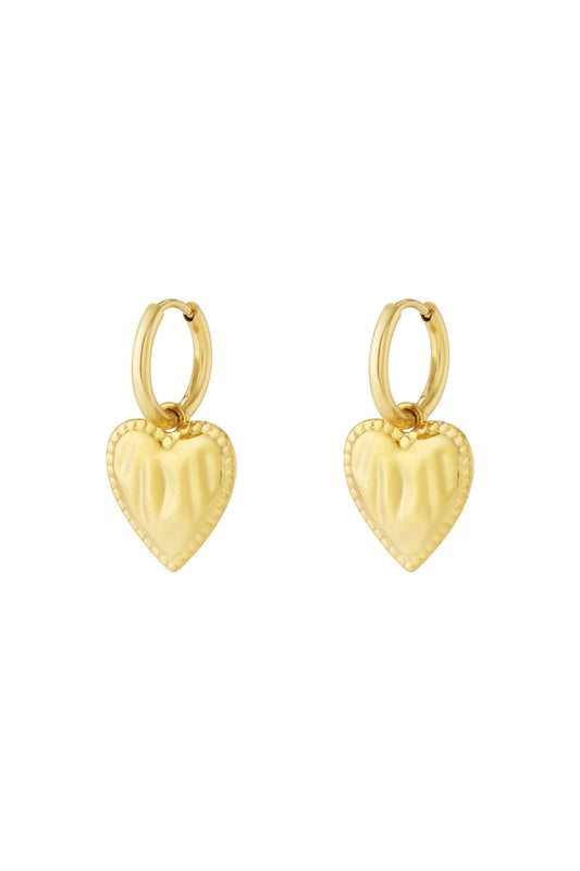Elegant Heart Drop Earrings for Daily Wear