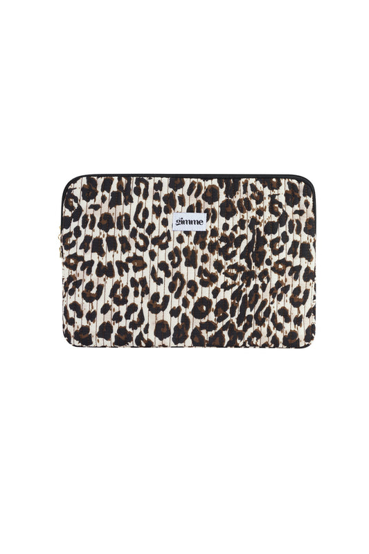 Stylish Brown Leopard Print Laptop Bag for Women