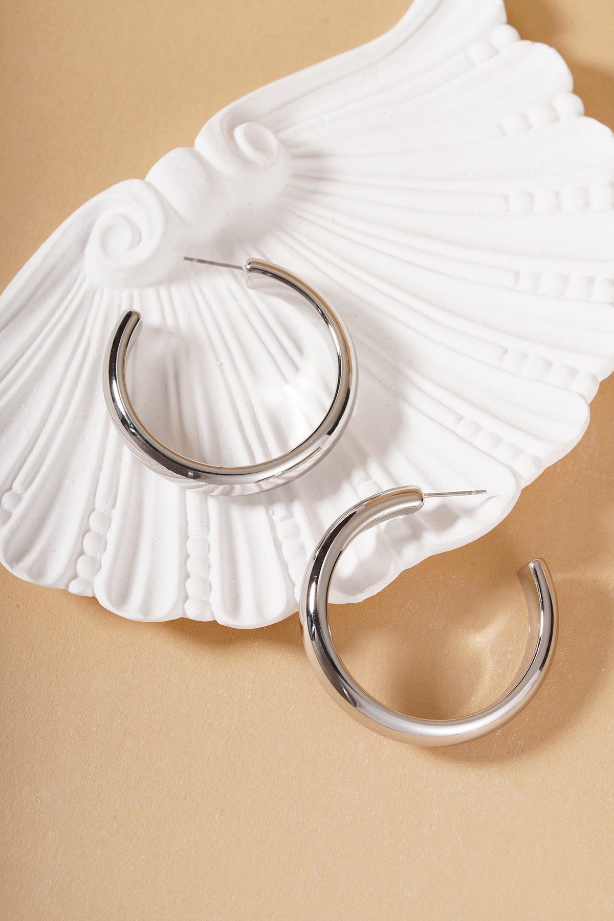 Stylish Stainless Steel Hoop Earrings for Women