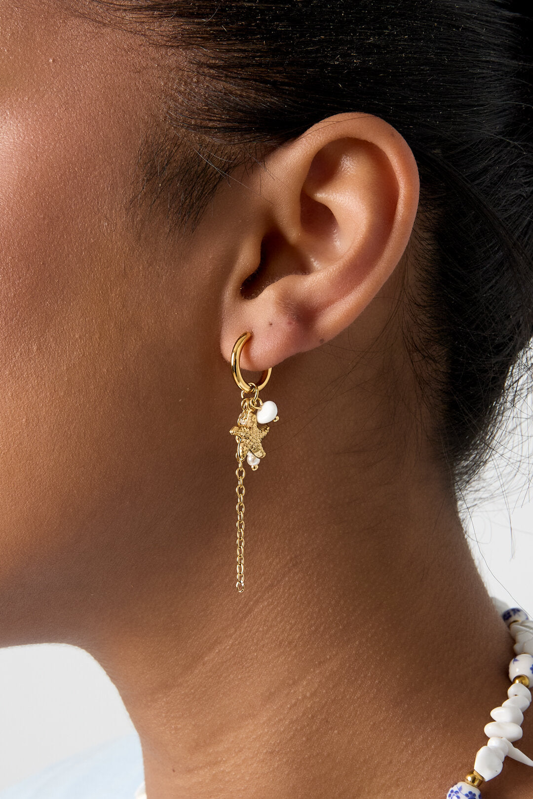 Romantic Starfish Beaded Earrings for Spring/Summer