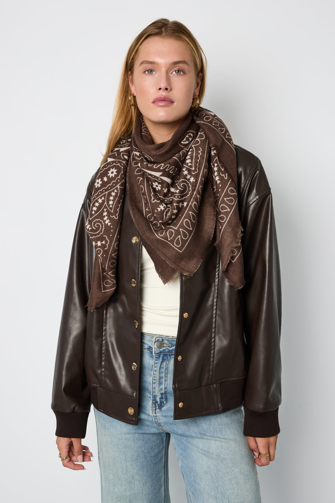 Wintersjaals met paisley-patroon, klassiek polyester, dagelijkse accessoires