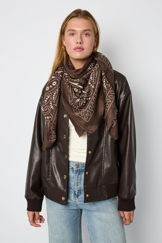 Wintersjaals met paisley-patroon, klassiek polyester, dagelijkse accessoires
