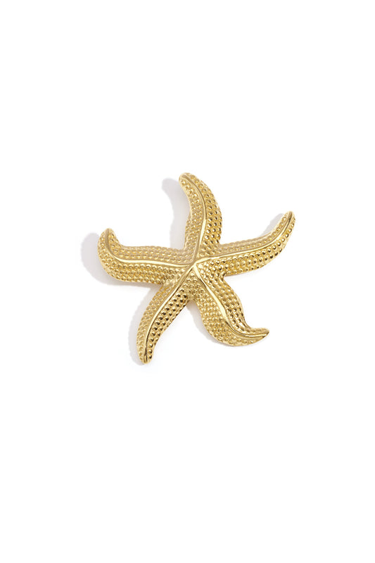 Stylish Gold Starfish Brooch for Everyday Elegance