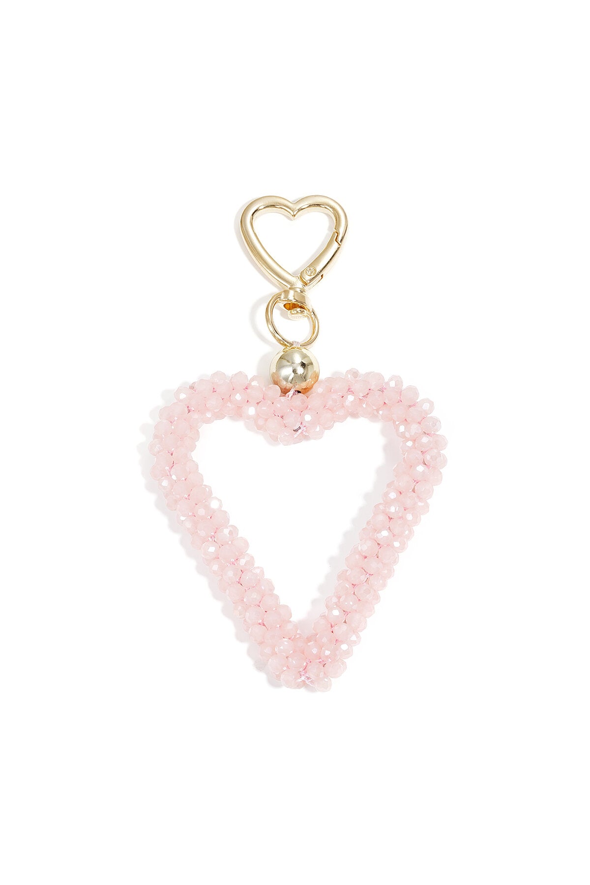 Elegant Crystal Heart Keychain in Multiple Colors