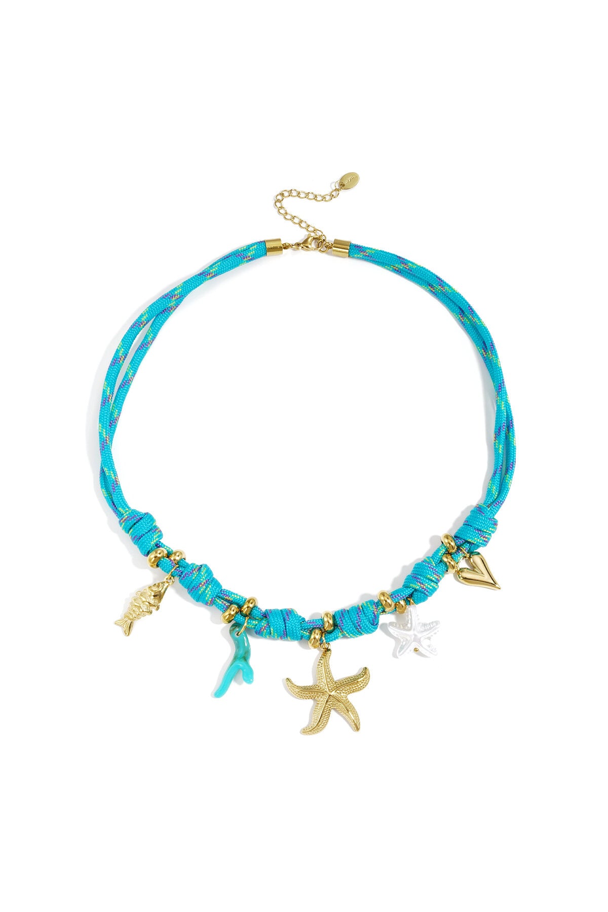 Elegant Blue Starfish Pendant Necklace for Summer