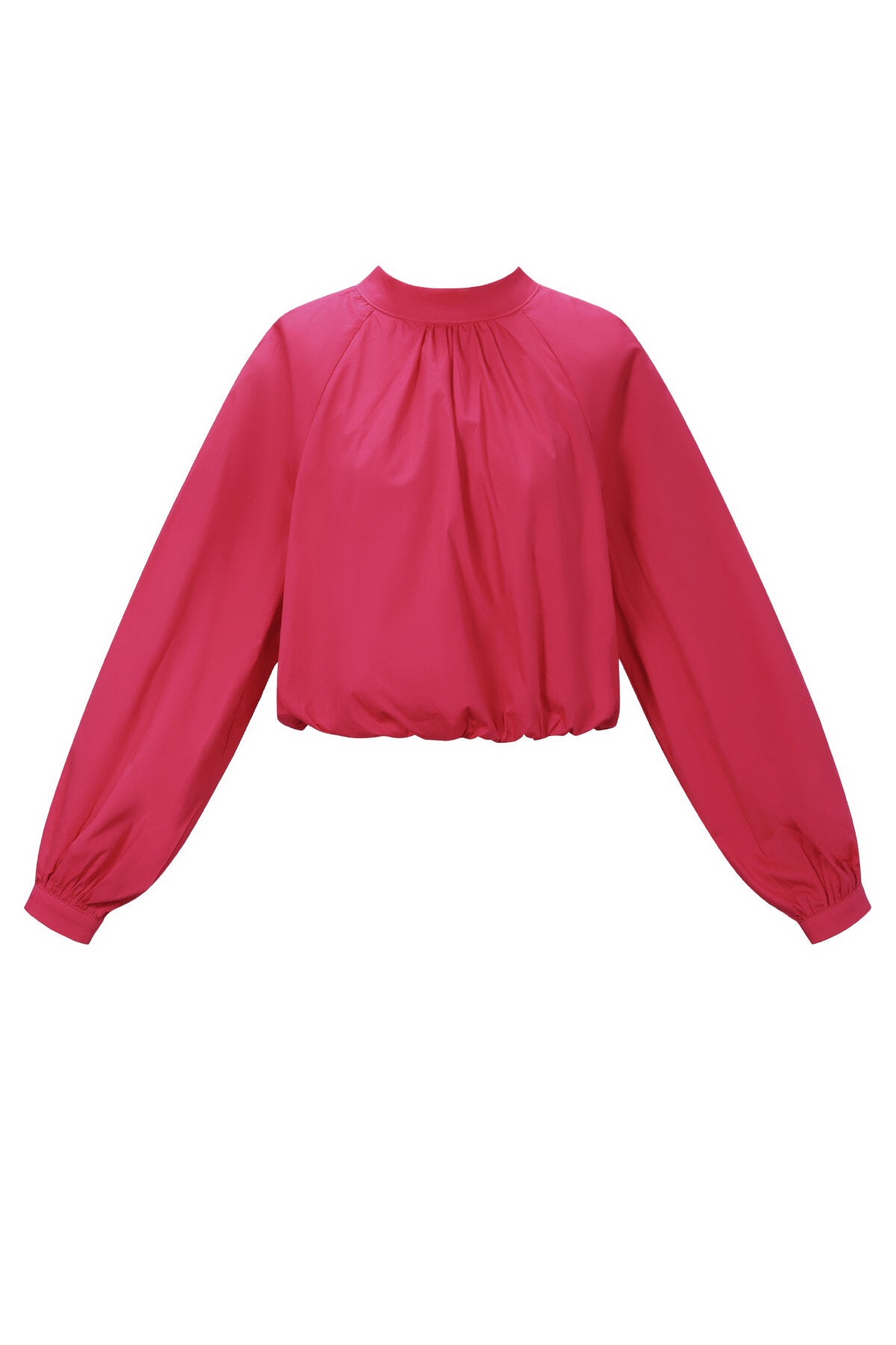 Gimme Cotton Woven Casual Long Sleeve Tops